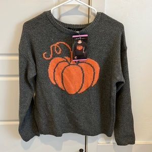 Brand new comfy pumpkin sweater size small. From target.